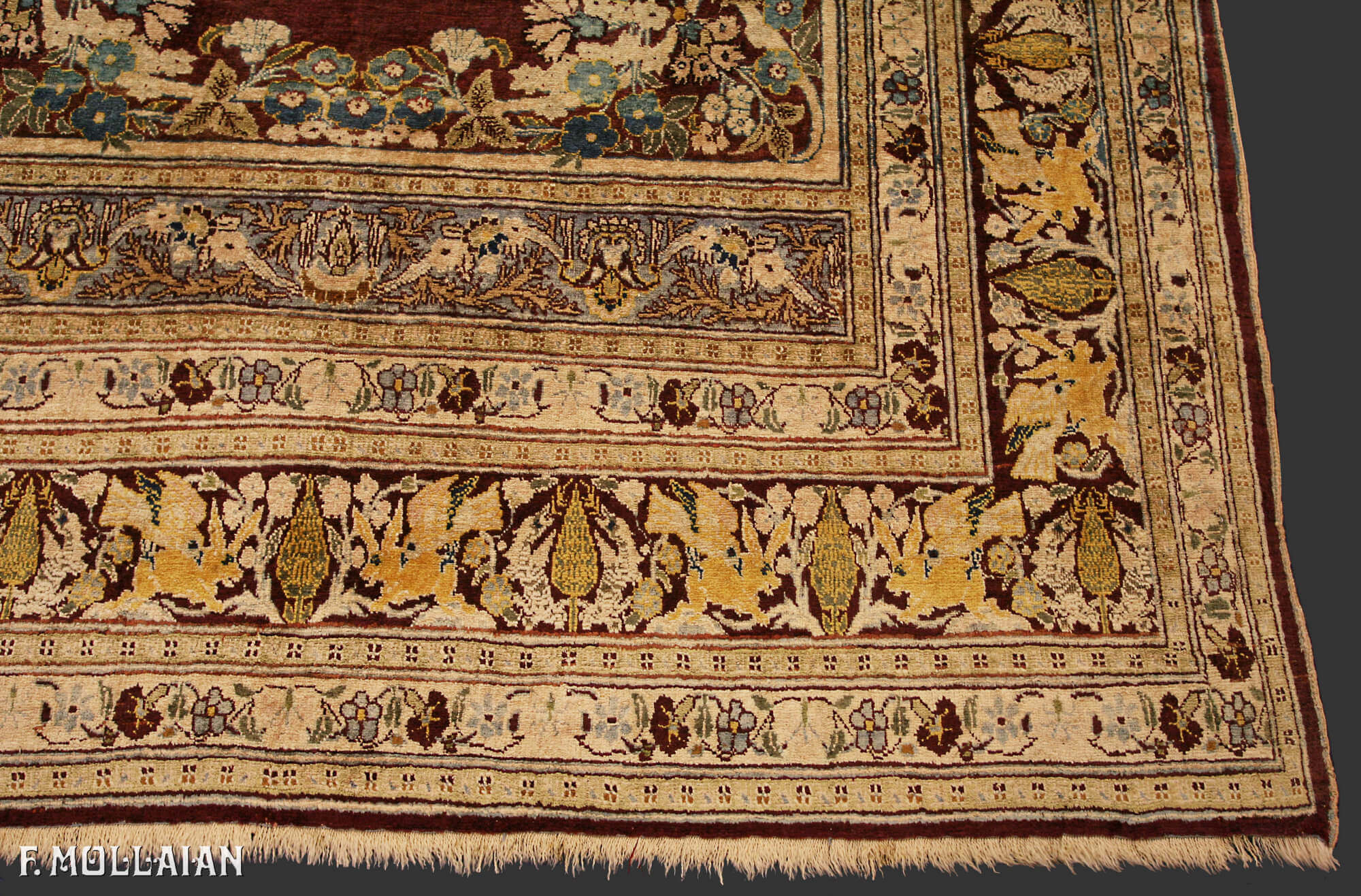 Antique Persian Tabriz Silk Rug n°:60635069